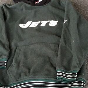 Youth JETS hooded fleece sweatshirt- vintage